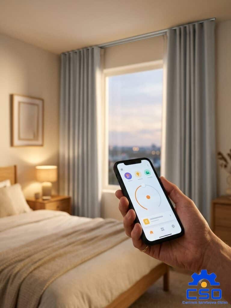 Sterowanie karniszem elektrycznym ze smartfona – Warszawa
